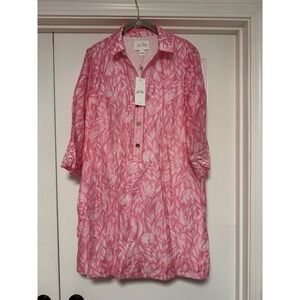 Lilly Pulitzer, Daphnie Tunic Dress in the Rousseau Pink Tulip print, Size 6